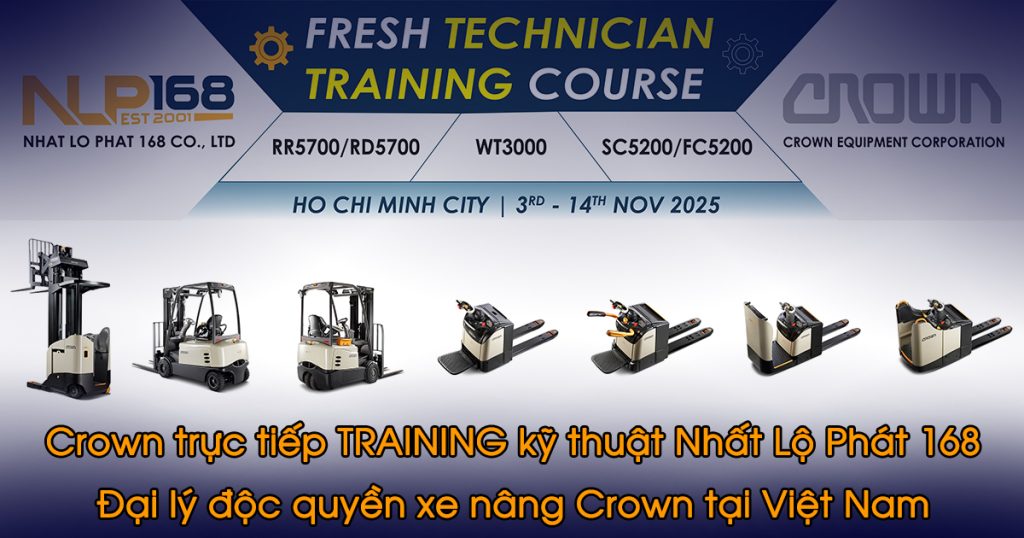 Xe nâng điện Crown DAO-TAO-FRESH-TECHNICIAN-TRAINING-COURSE-TAI-NHAT-LO-PHAT